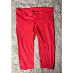 EUC Orange & Black Under Armour Compression Leggings size XL